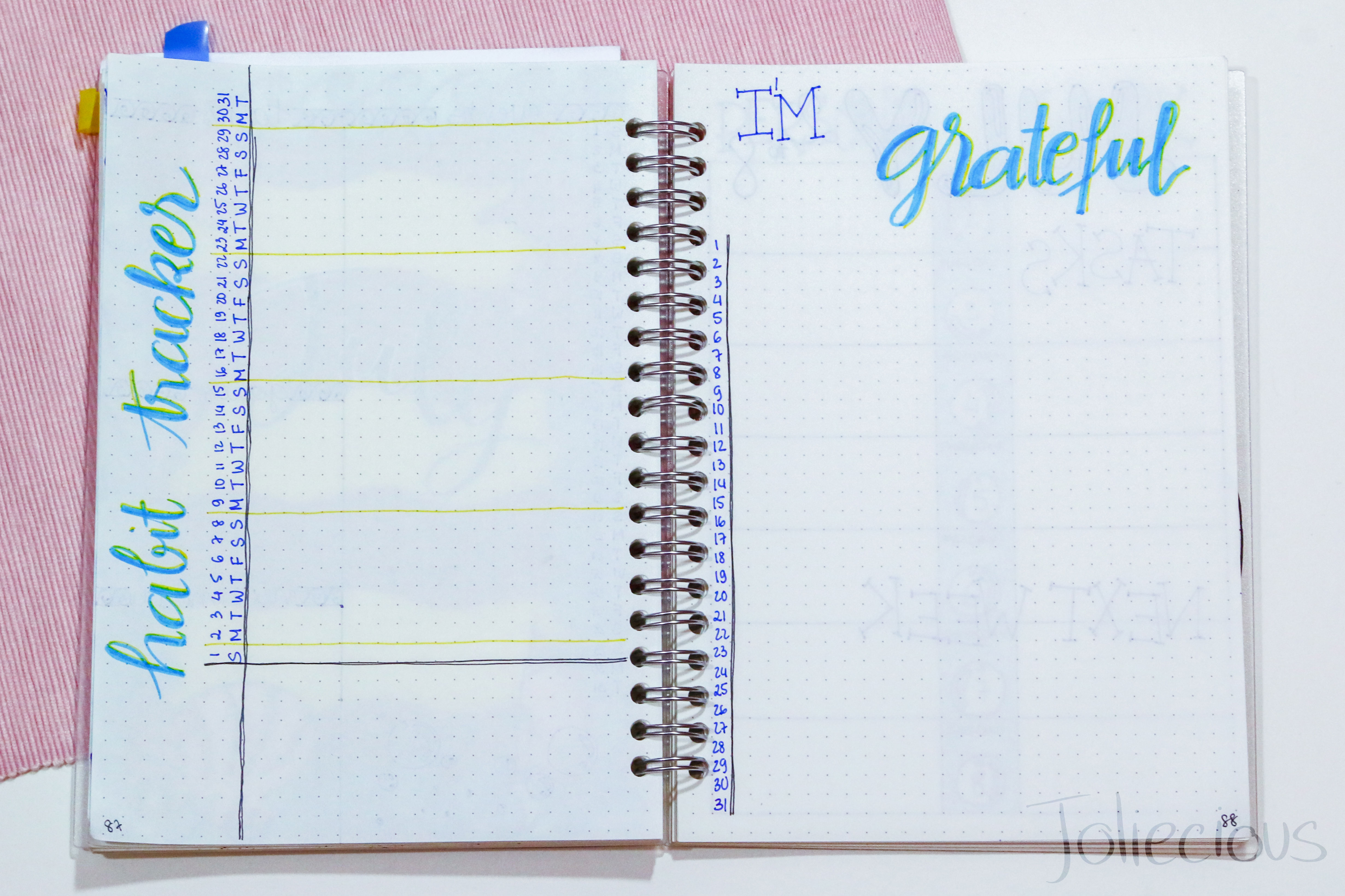 july 2018 bullet journal setup plan with me 