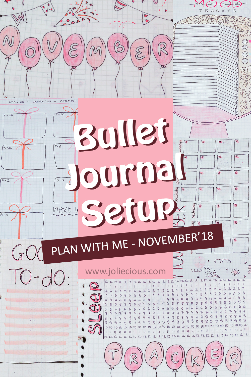 plan with me november bullet journal setup