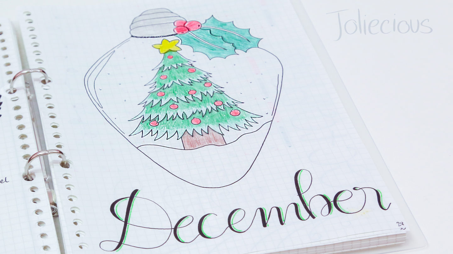 December Bullet Journal Themes & Cover Page Ideas