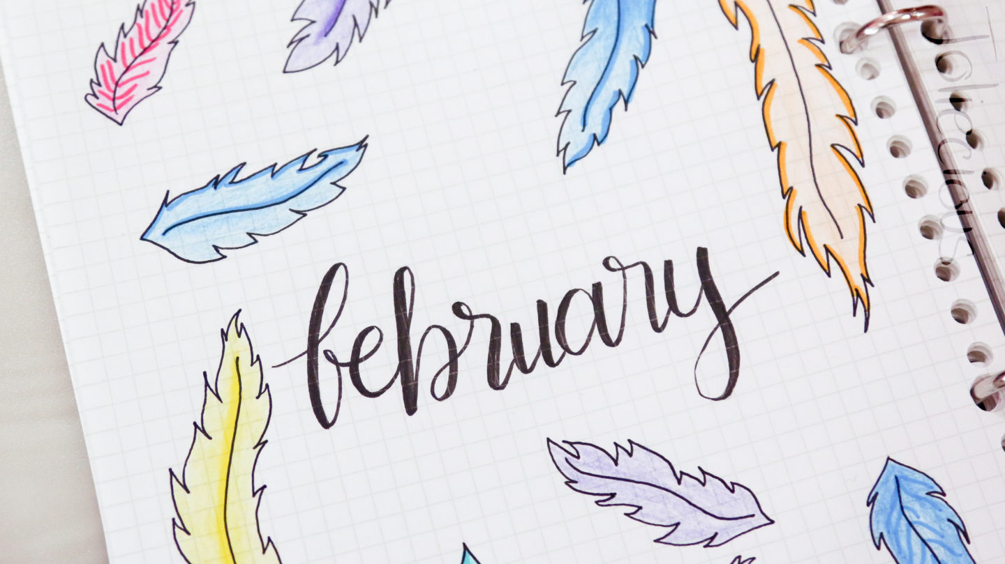February 2019 Bullet Journal Setup