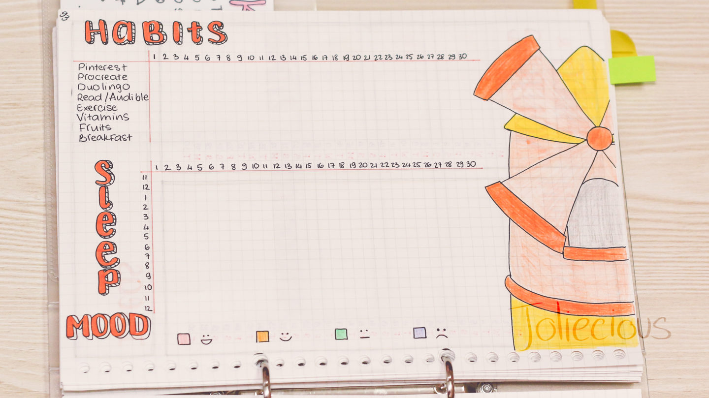 april-bullet-journal-setup