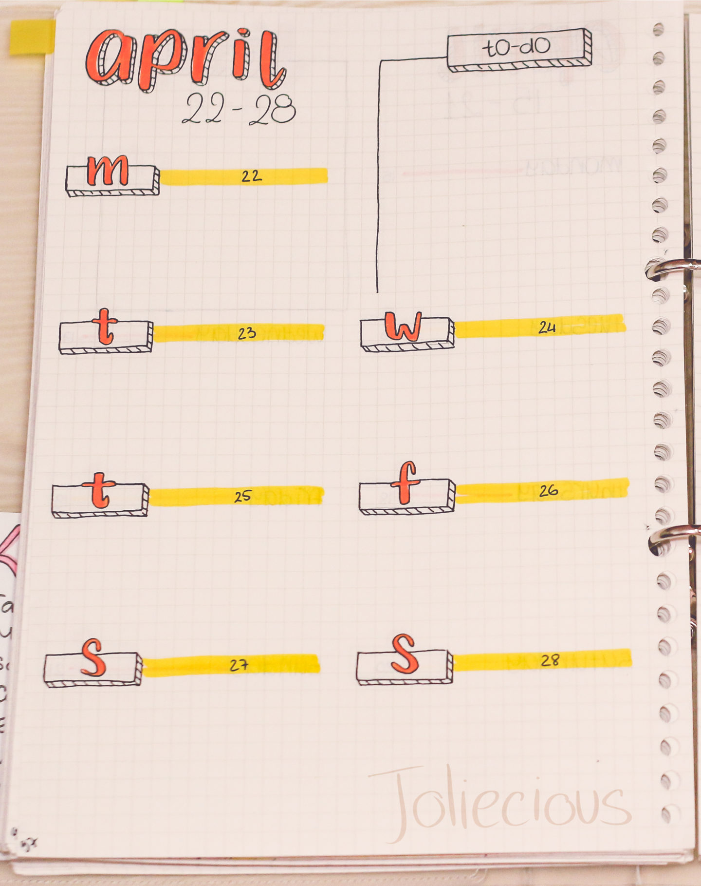 april-bullet-journal-setup
