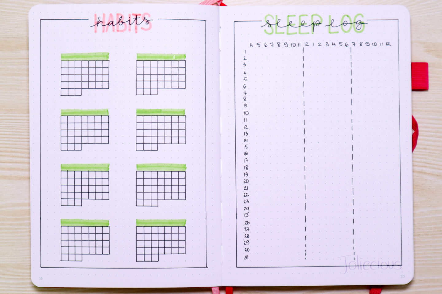 July 2019 Bullet Journal Setup