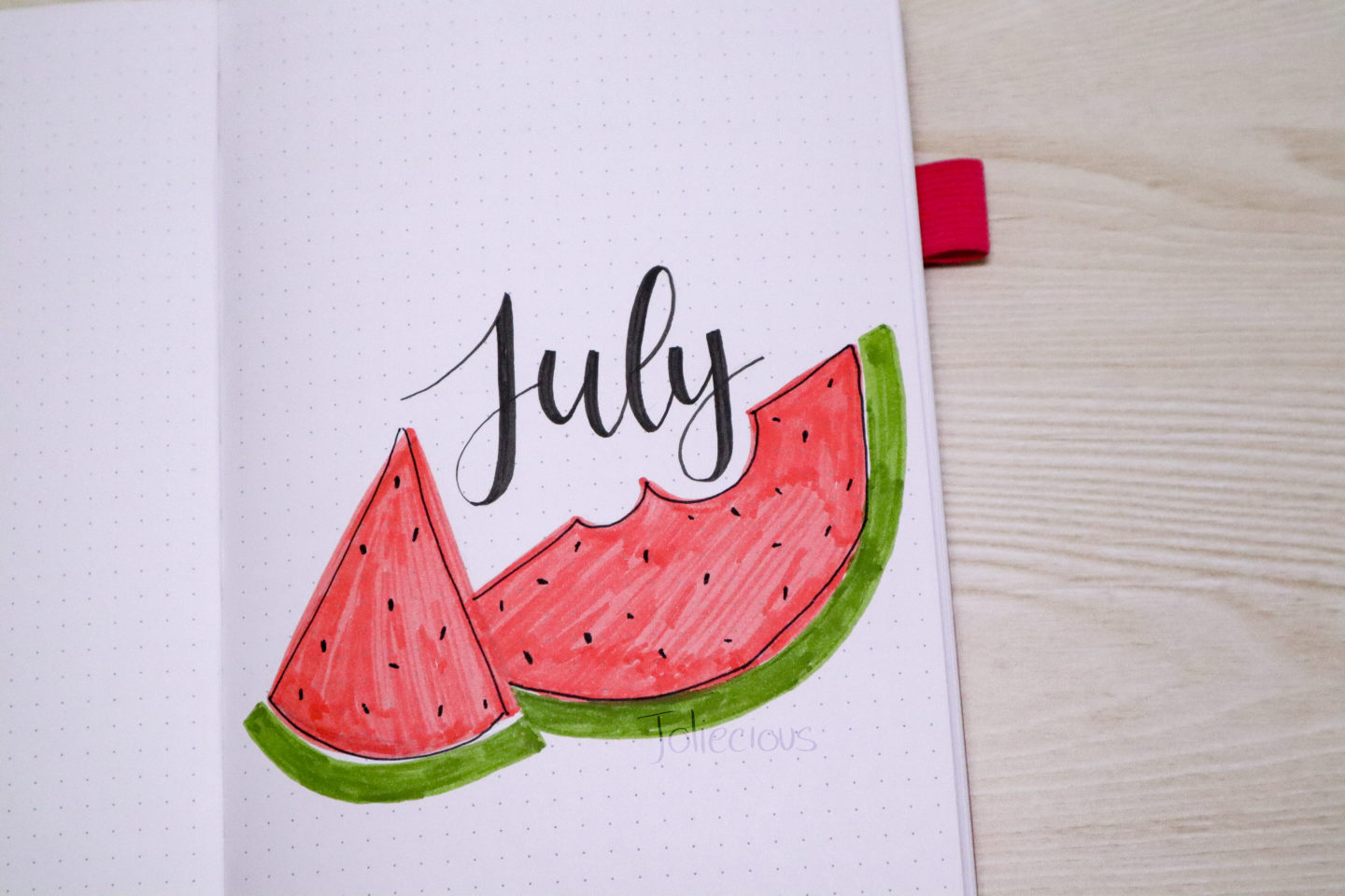 July 2019 Bullet Journal Setup