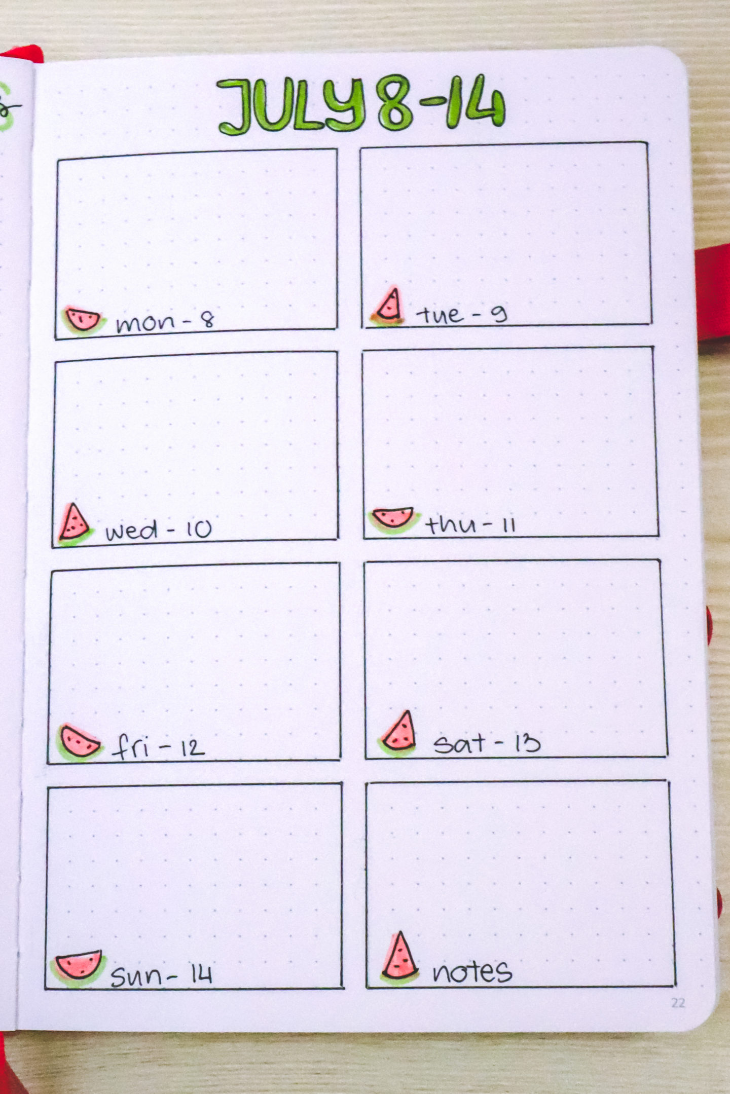 Bullet Journal Weekly Layouts