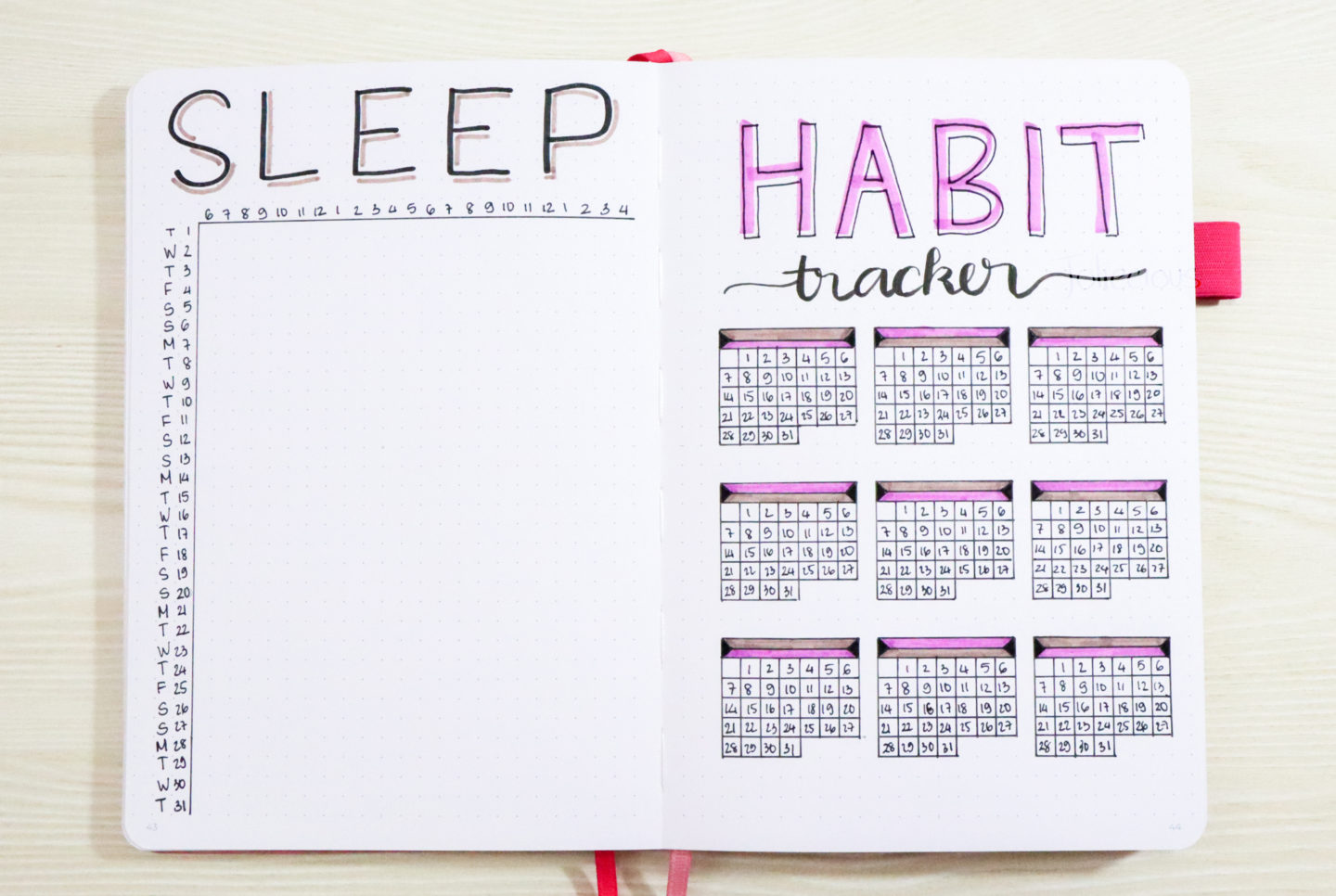 October Bullet Journal Setup