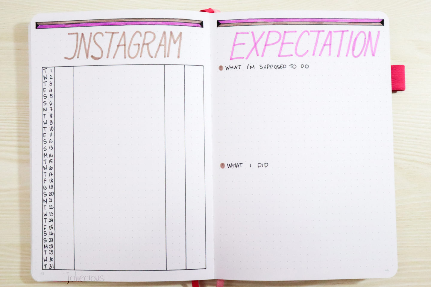 October Bullet Journal Setup