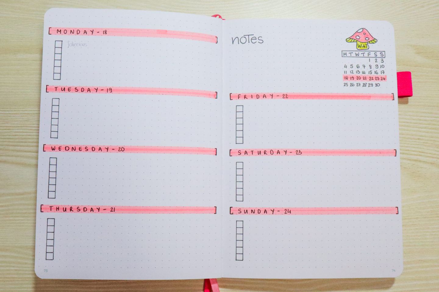 November 2019 Bullet Journal Setup