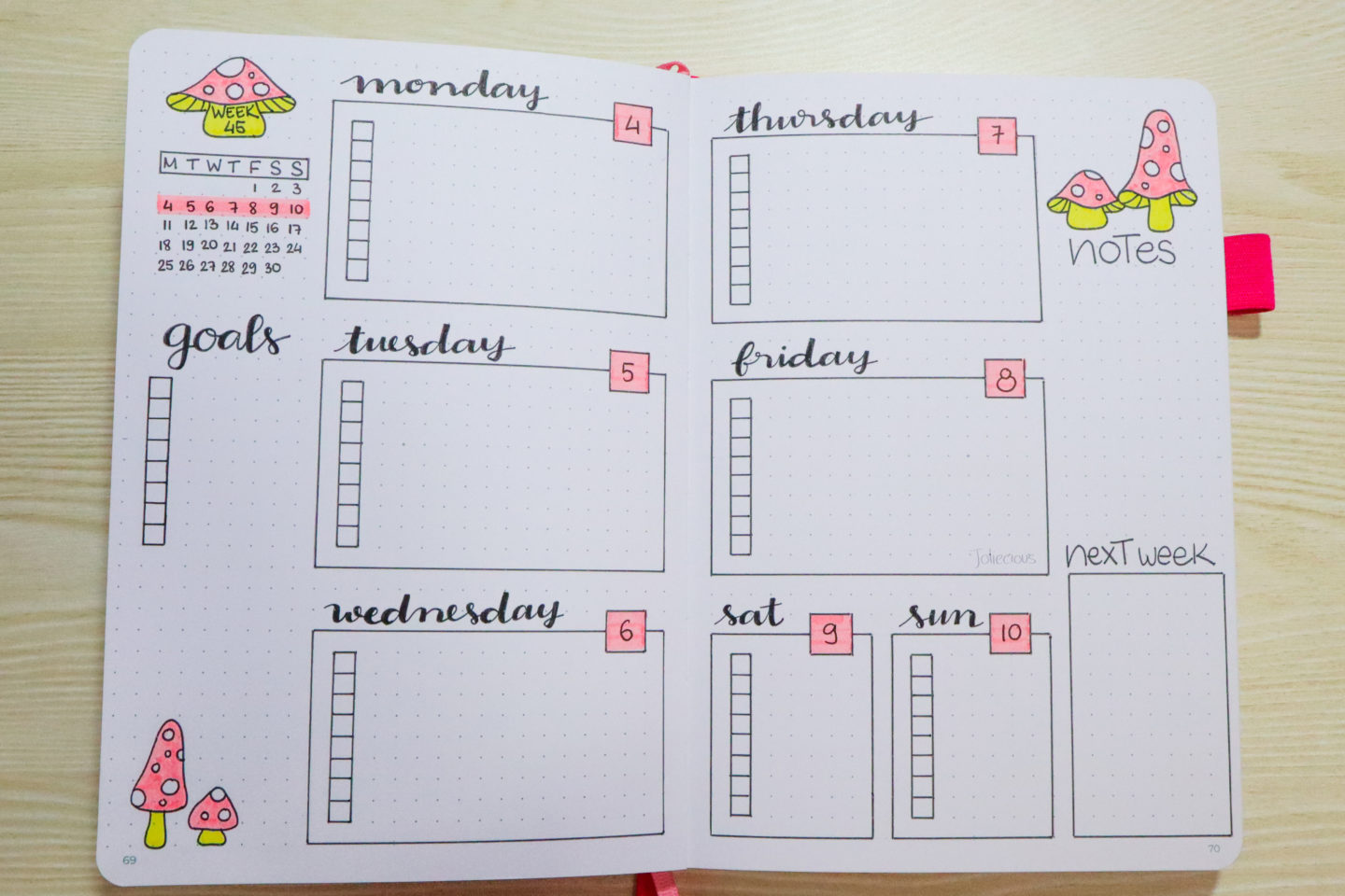 November 2019 Bullet Journal Setup