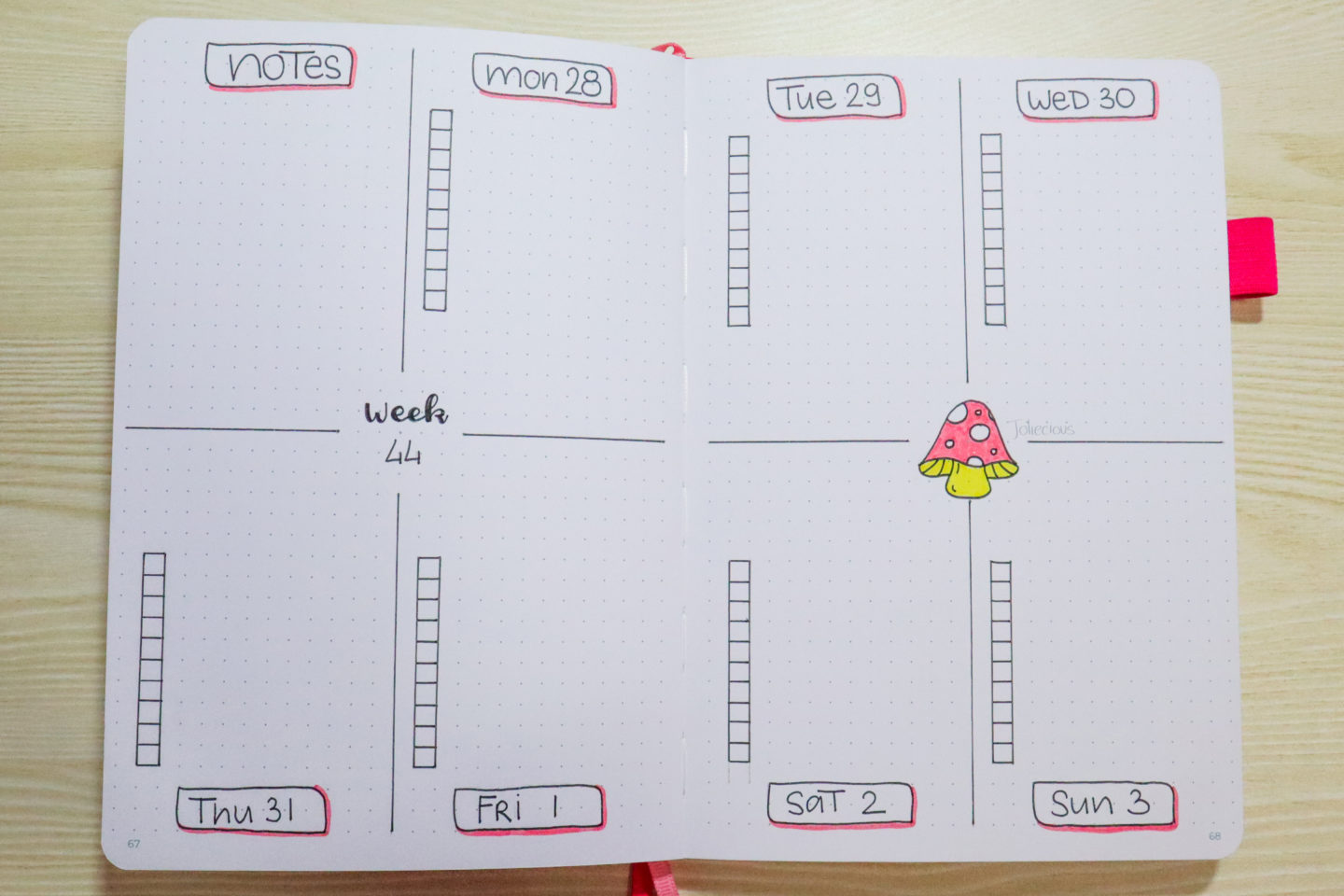 November 2019 Bullet Journal Setup