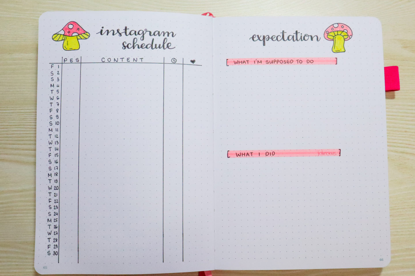 November 2019 Bullet Journal Setup