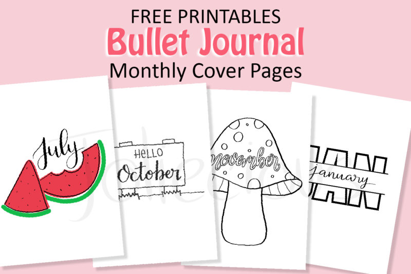 FREE Bullet Journal Printables Library (Instant Download) | Joliecious