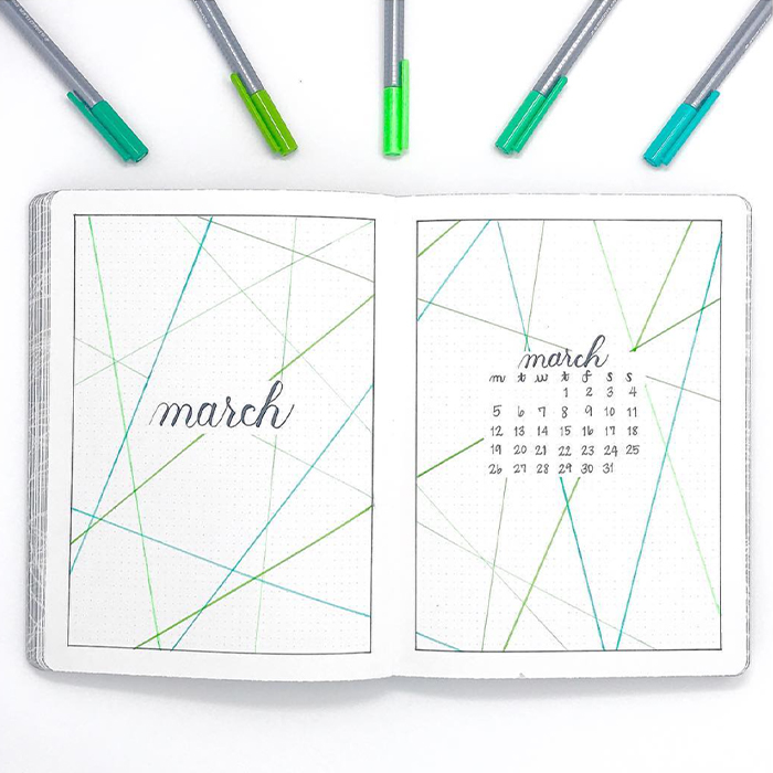 march bullet journal ideas