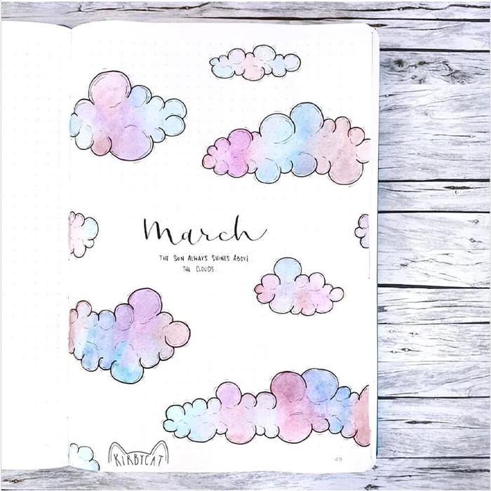 march bullet journal ideas