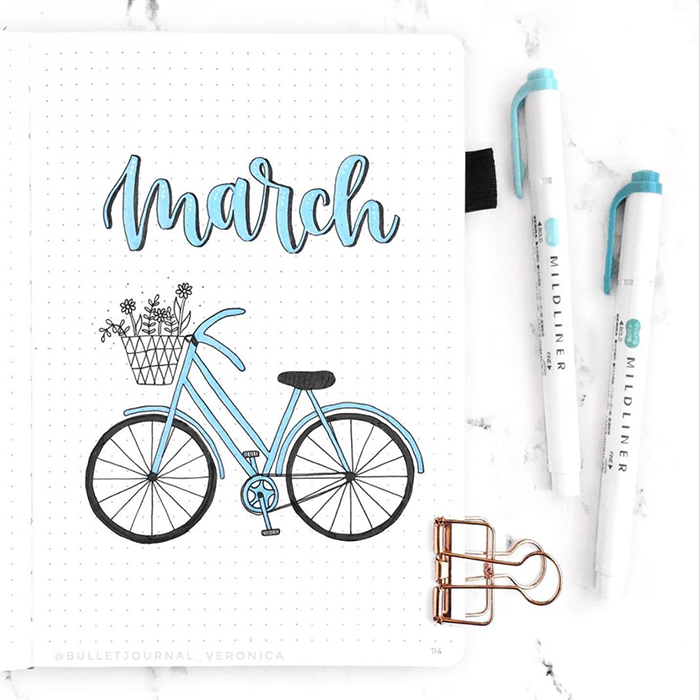 march bullet journal ideas