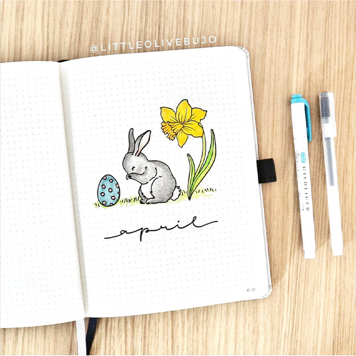 april bullet journal ideas