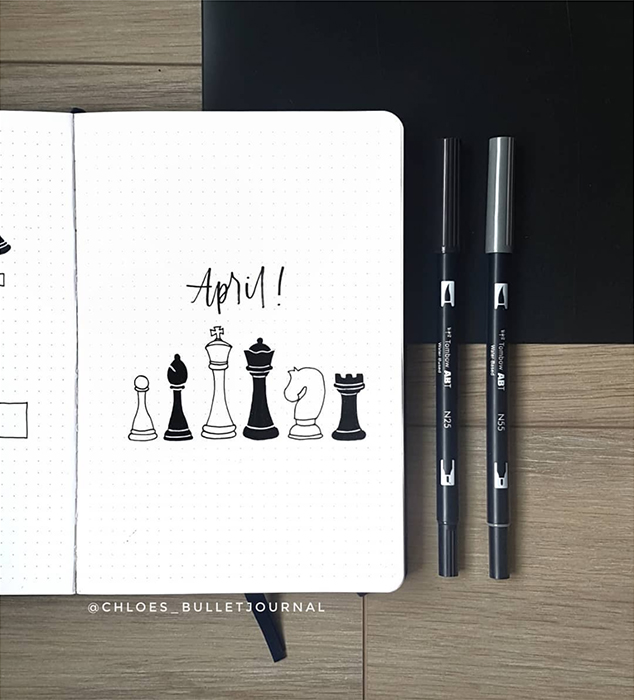 april bullet journal ideas