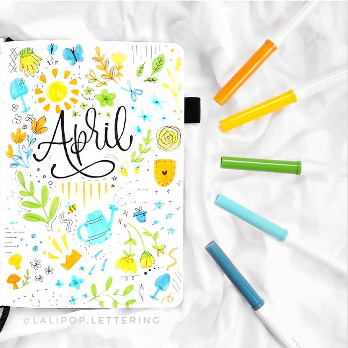 april bullet journal ideas