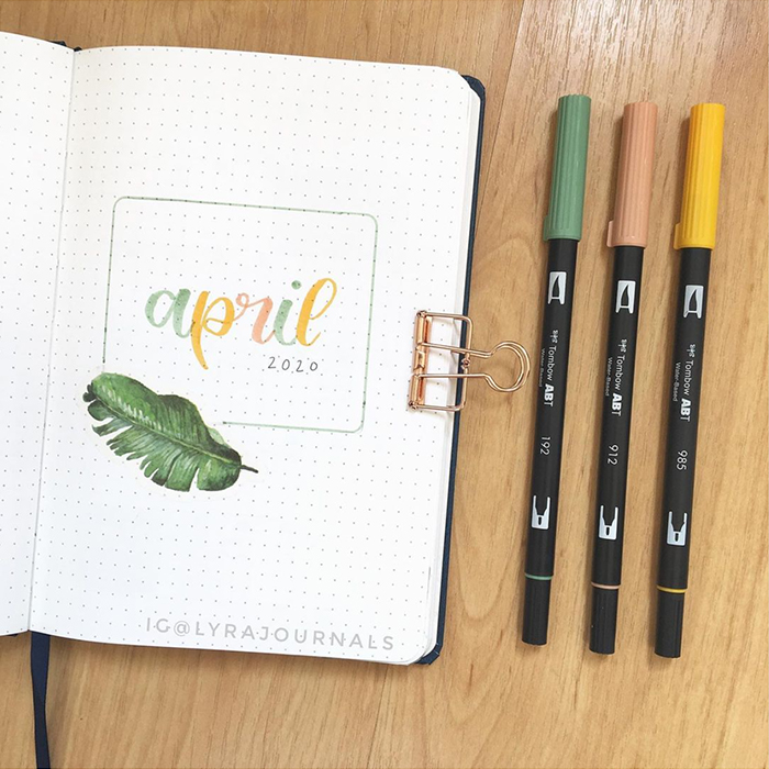 april bullet journal ideas