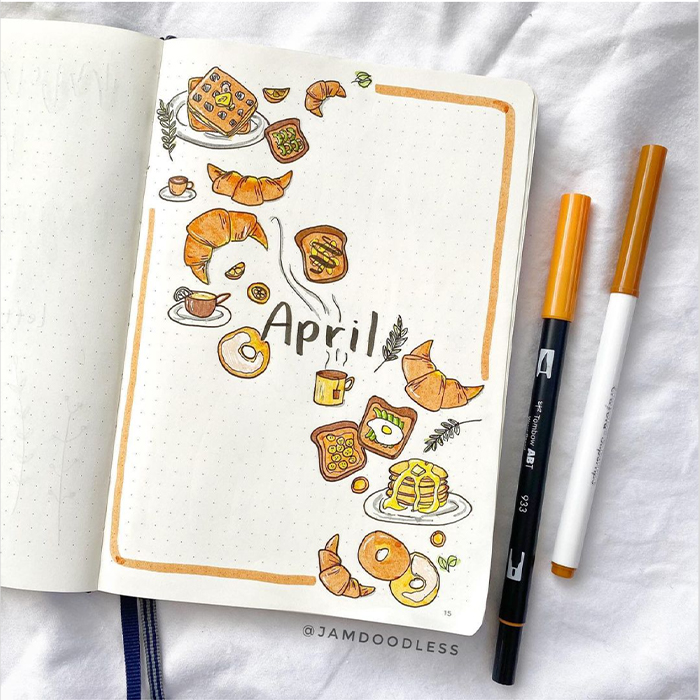 april bullet journal ideas