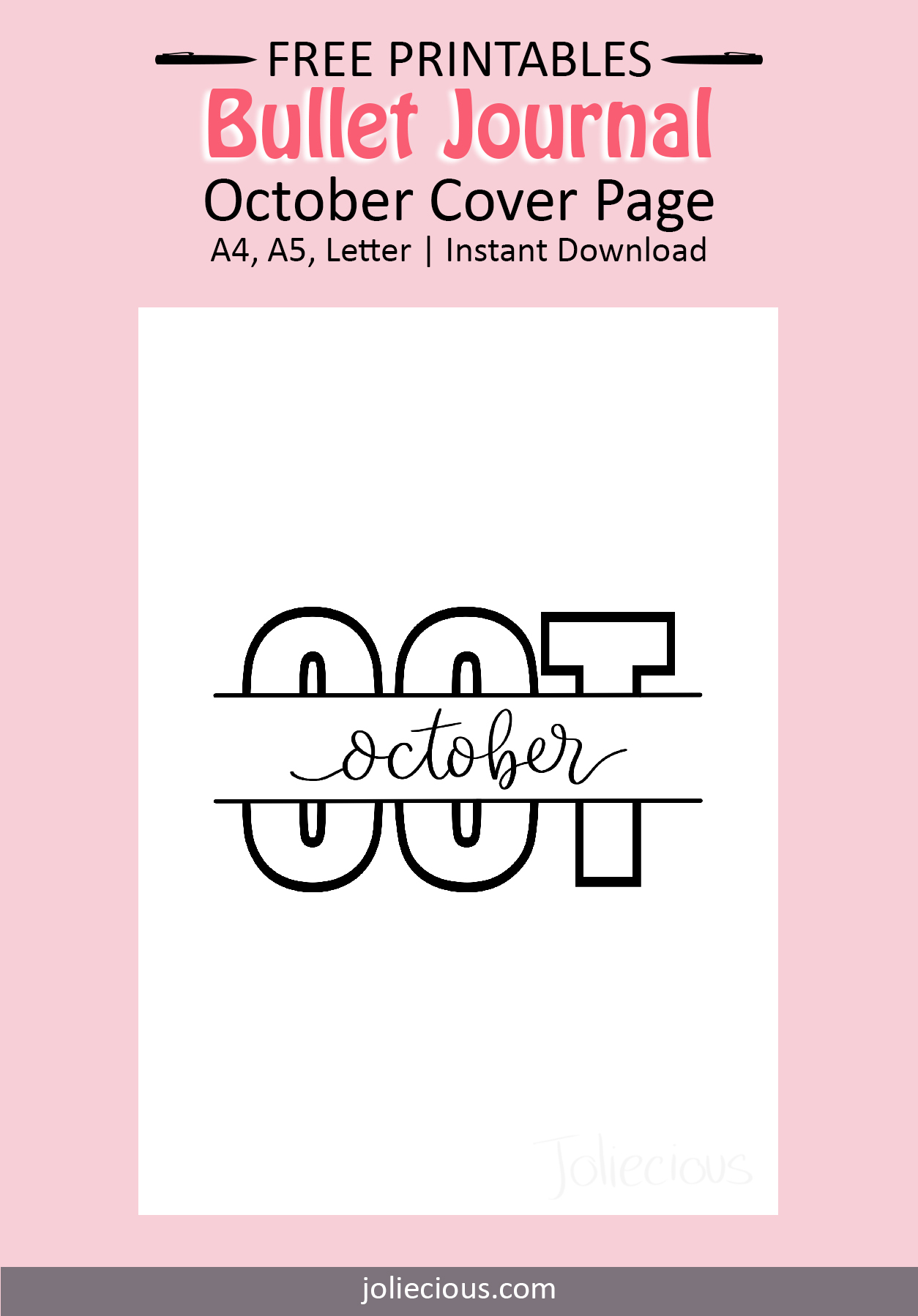 october bullet journal theme & cover page ideas