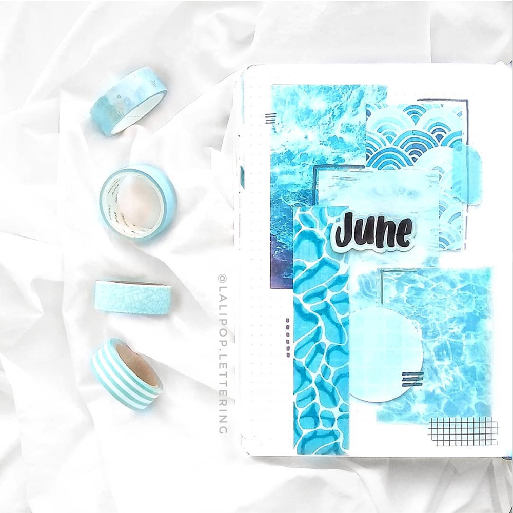June bullet journal cover page
