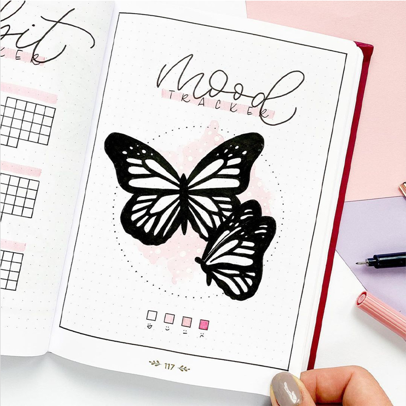 bullet journal mood tracker ideas