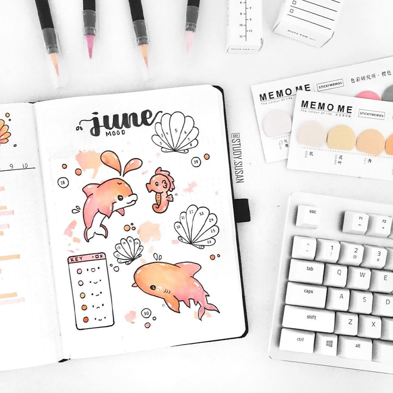bullet journal mood tracker ideas
