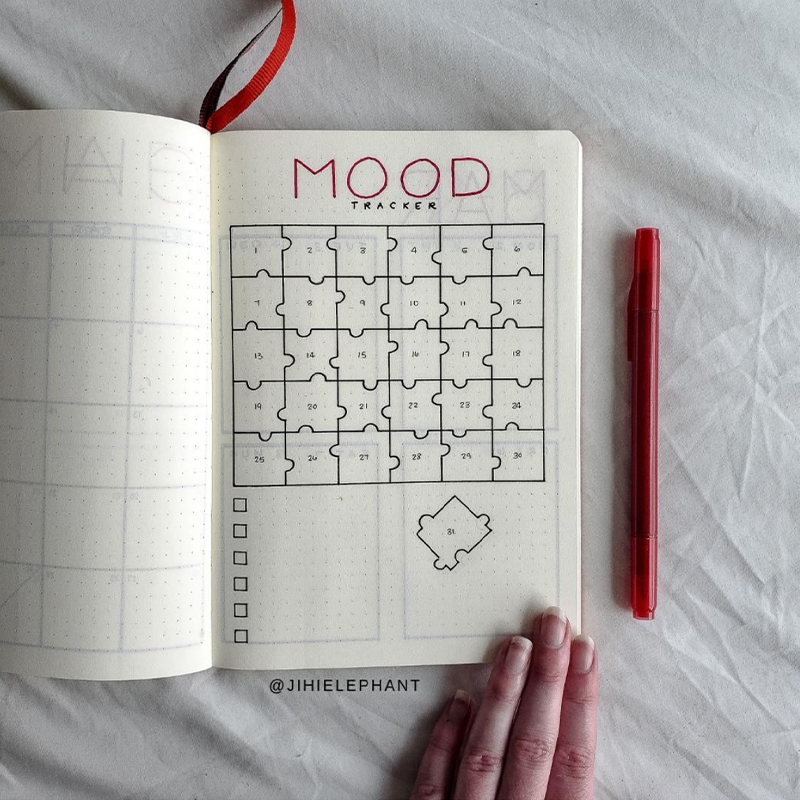 bullet journal mood tracker ideas