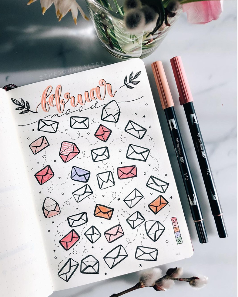 bullet journal mood tracker ideas