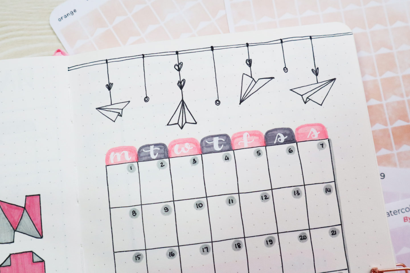 november 2021 bullet journal setup